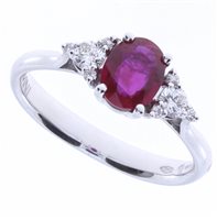 Anello Salvini Donna in Oro bianco Rubino 0.86 Ct 20079230 - 20079230